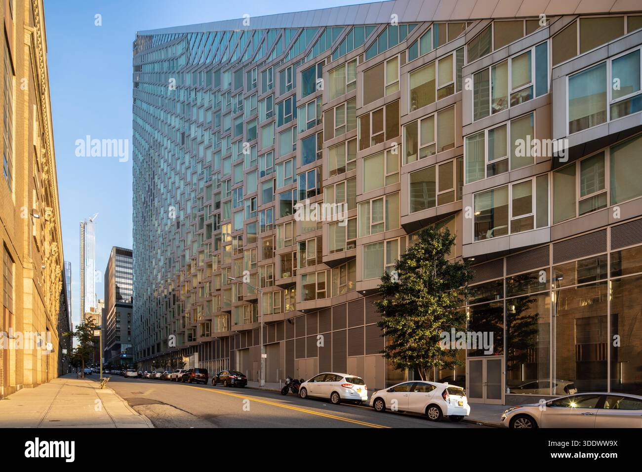 The VIA 57 West residential building in Manhattan, NYC. Its iconic ...