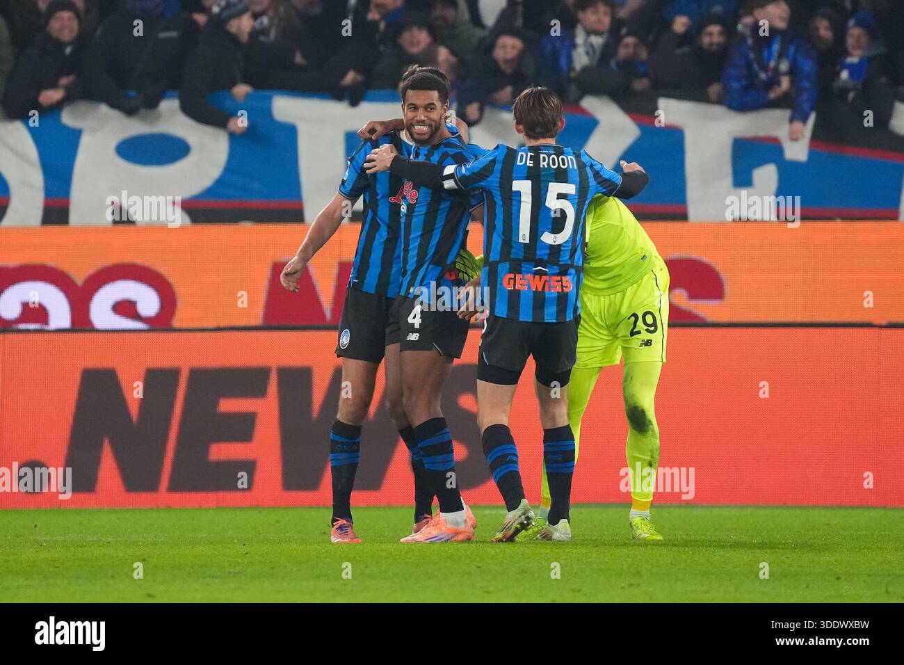 Marten De Roon win celebrate during the Italian championship Serie A ...