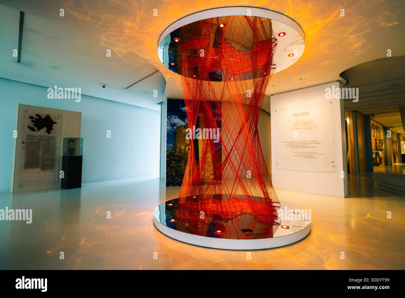 Interior of Heydar Aliyev Center in Baku, Azerbaijan - 1 oct 2025. High ...