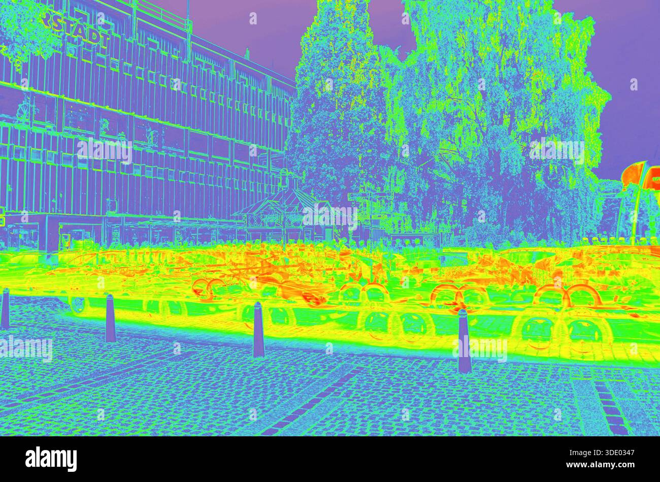 Thermal Map. Building Thermal map city hi-res stock photography and images - Alamy