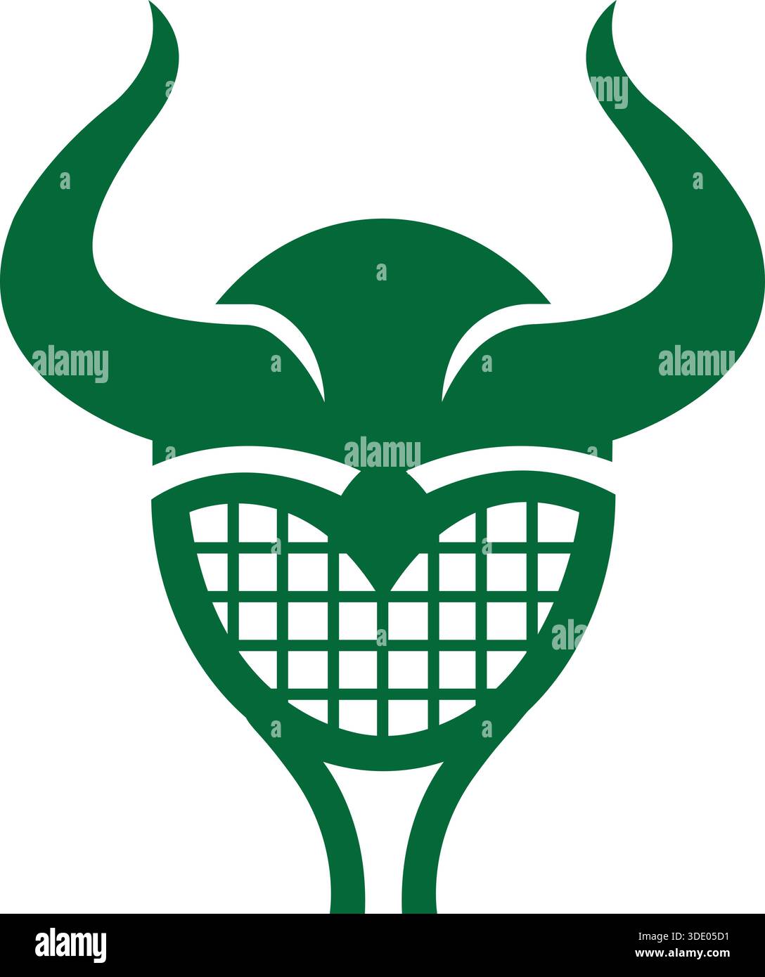 Viking Helmet Strong Warrior Symbol Logo Design Vector Template Stock Vector
