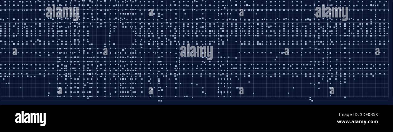 Digital technology grid featuring complex data patterns Stock Vector