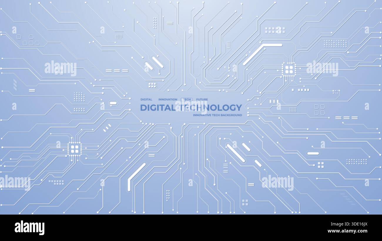 Modern tech background with abstract circuit patterns Stock Vector ...