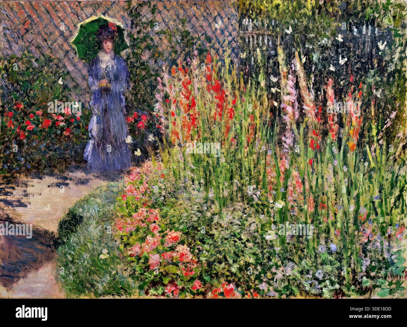 Rounded flower bed Stock Vector Images - Alamy