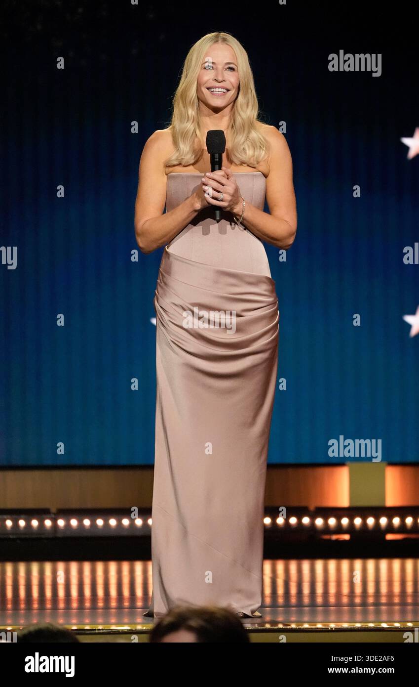 Host, Chelsea Handler, speaks during the 31st Annual Critics Choice ...