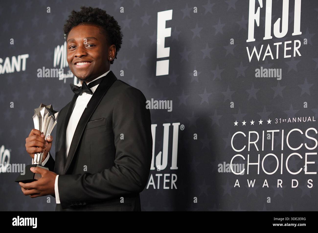 Miles Caton, winner of the award for best young actor/actress for ...