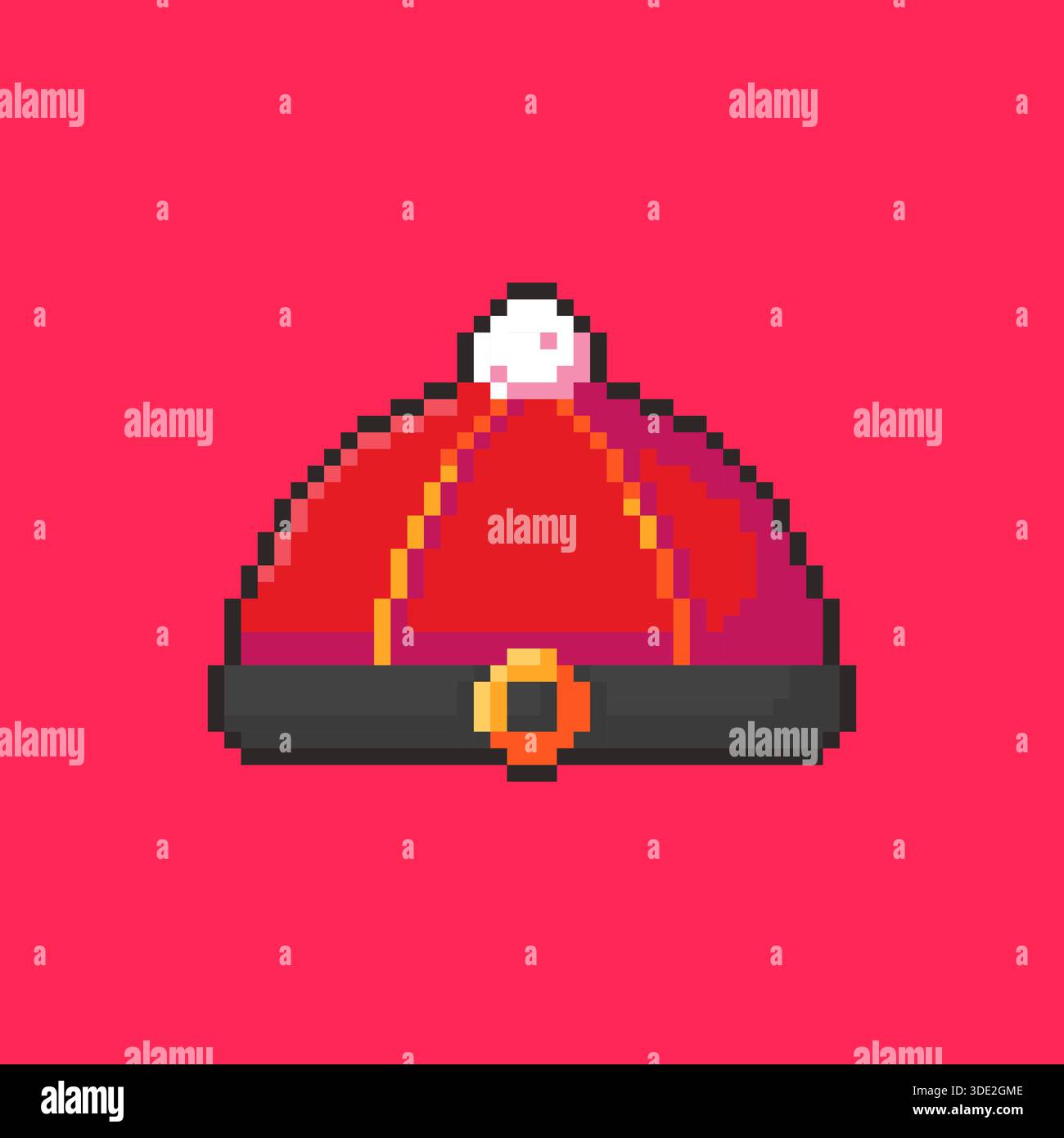 Pixel Art Chinese New Year Hat Game Asset Stock Vector Image & Art - Alamy