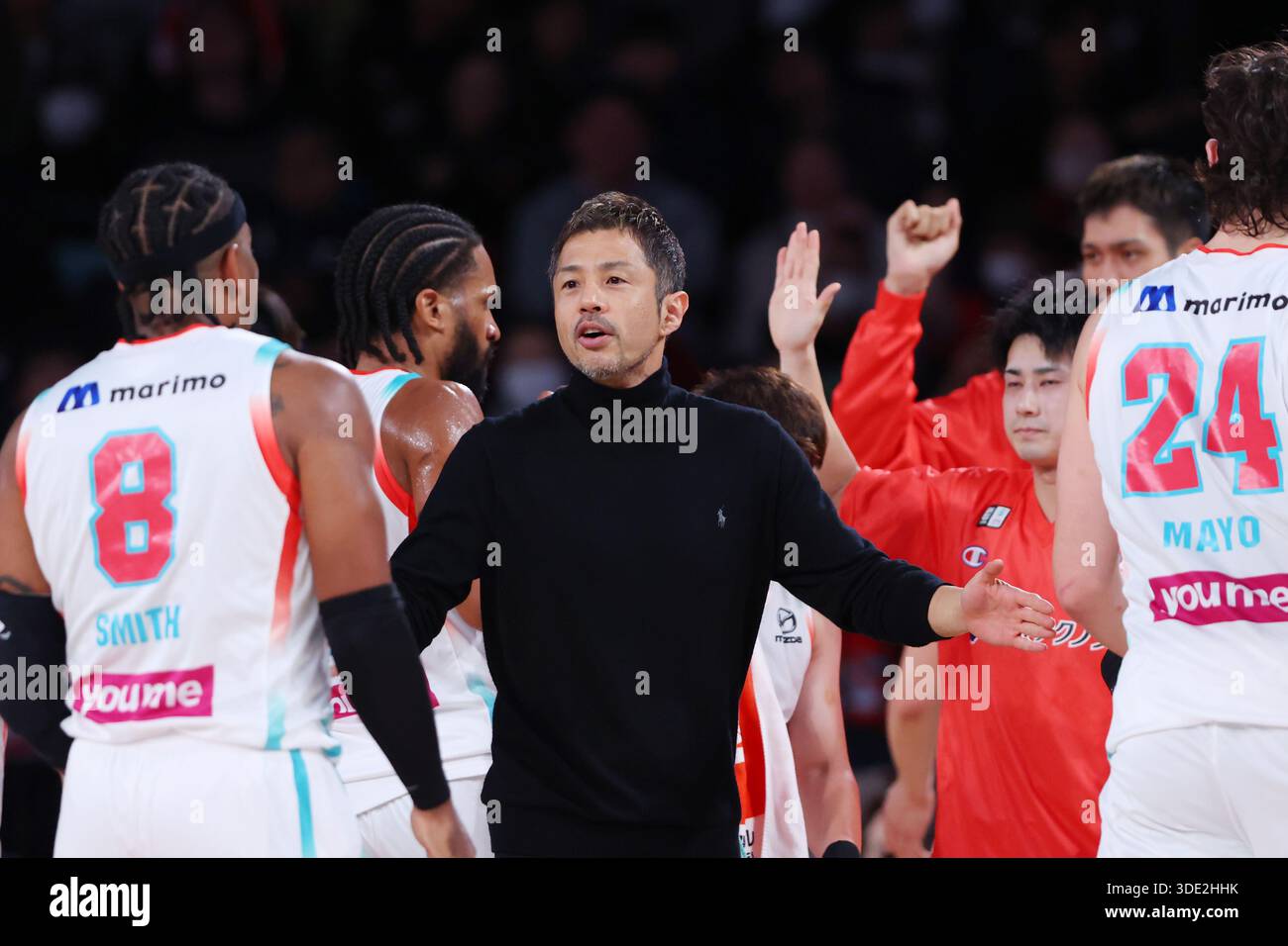 TOYOTA ARENA TOKYO, Tokyo, Japan. 4th Jan, 2026. Shogo Asayama (Dragonflies), JANUARY 4, 2026 - Basketball : 2025-26 B.LEAGUE B1 game between Alvark Tokyo - Hiroshima Dragonflies at TOYOTA ARENA TOKYO, Tokyo, Japan. Credit: YUTAKA/AFLO SPORT/Alamy Live News Stock Photo