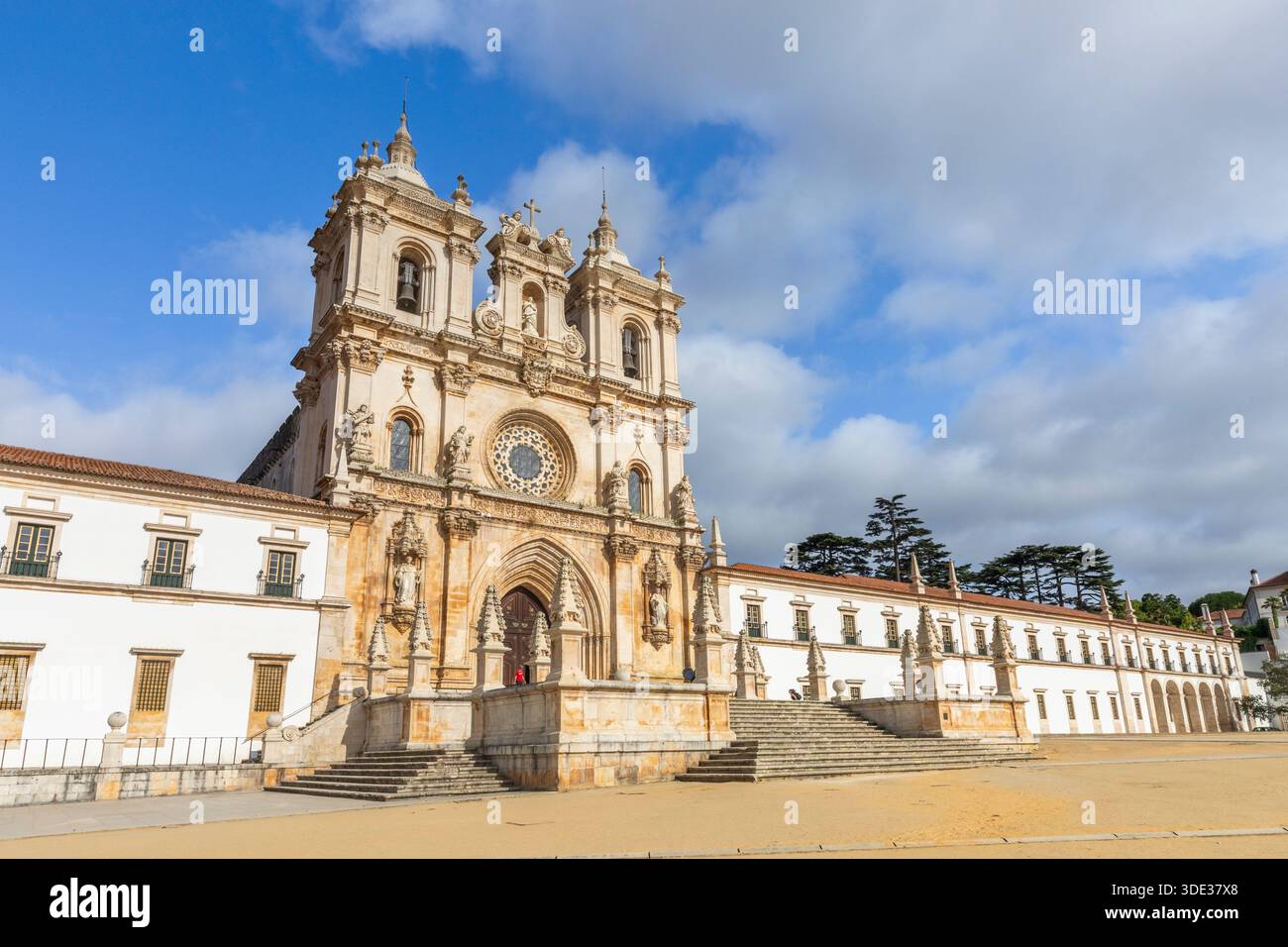 Monastery of Santa Maria de Alcobaça, Alcobaça, Oeste e Vale do Tejo, Portugal Stock Photo