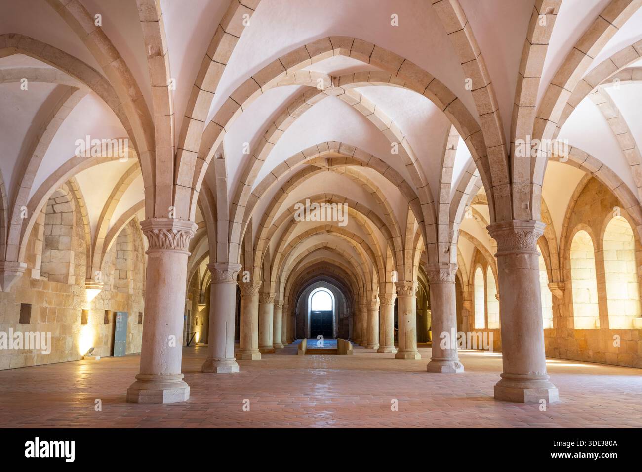 Monastery of Santa Maria de Alcobaça, Alcobaça, Oeste e Vale do Tejo, Portugal Stock Photo