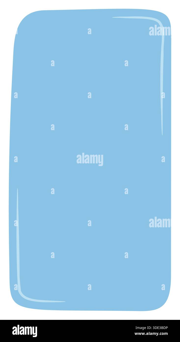 Blue Fluid Hand Drawn Quote Shape Stock Vector