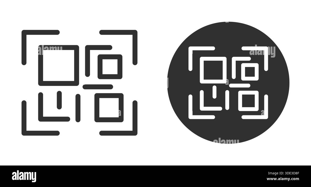 QR code frame box, template. QR code with inscription scan me with ...