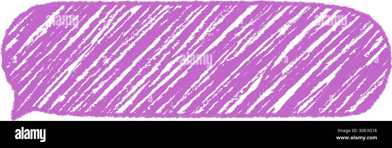 Organic Chalk Speech Bubble Sketch Stock Vector