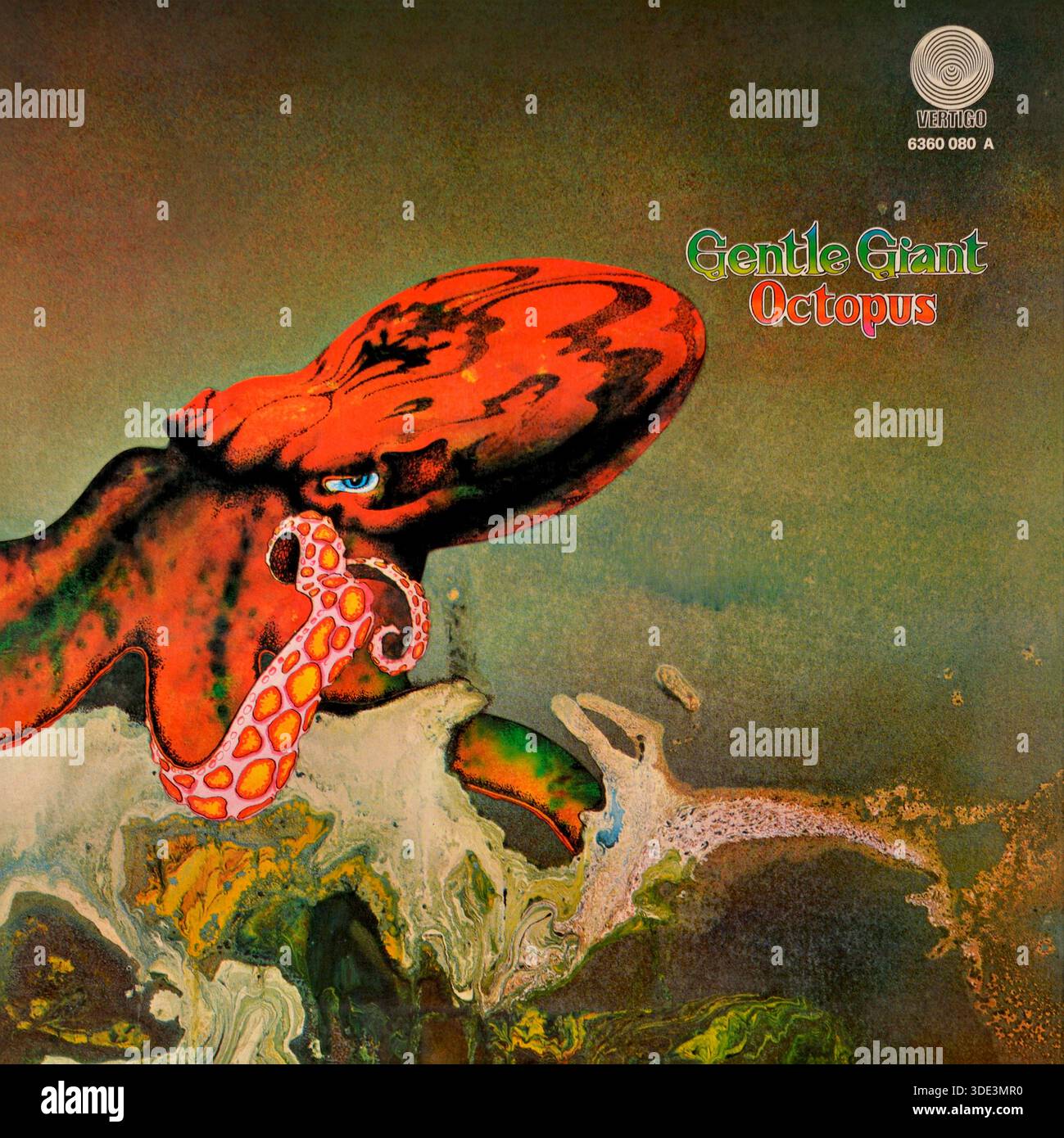 Gentle Giant - Octopus - vinyl album cover - 1972 Stock Photo