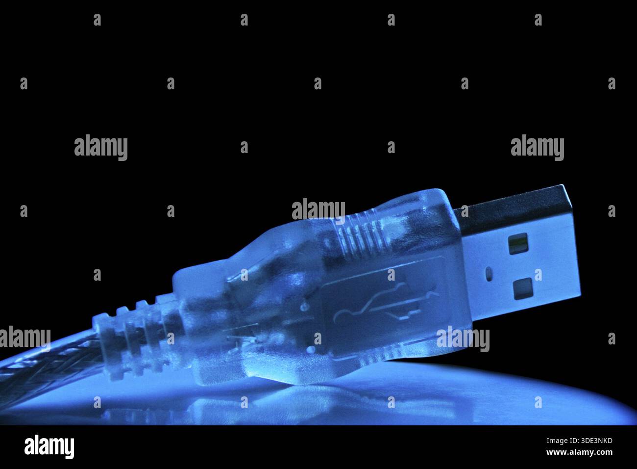 This colour not computer effect. It is dark blue illumination of a ...