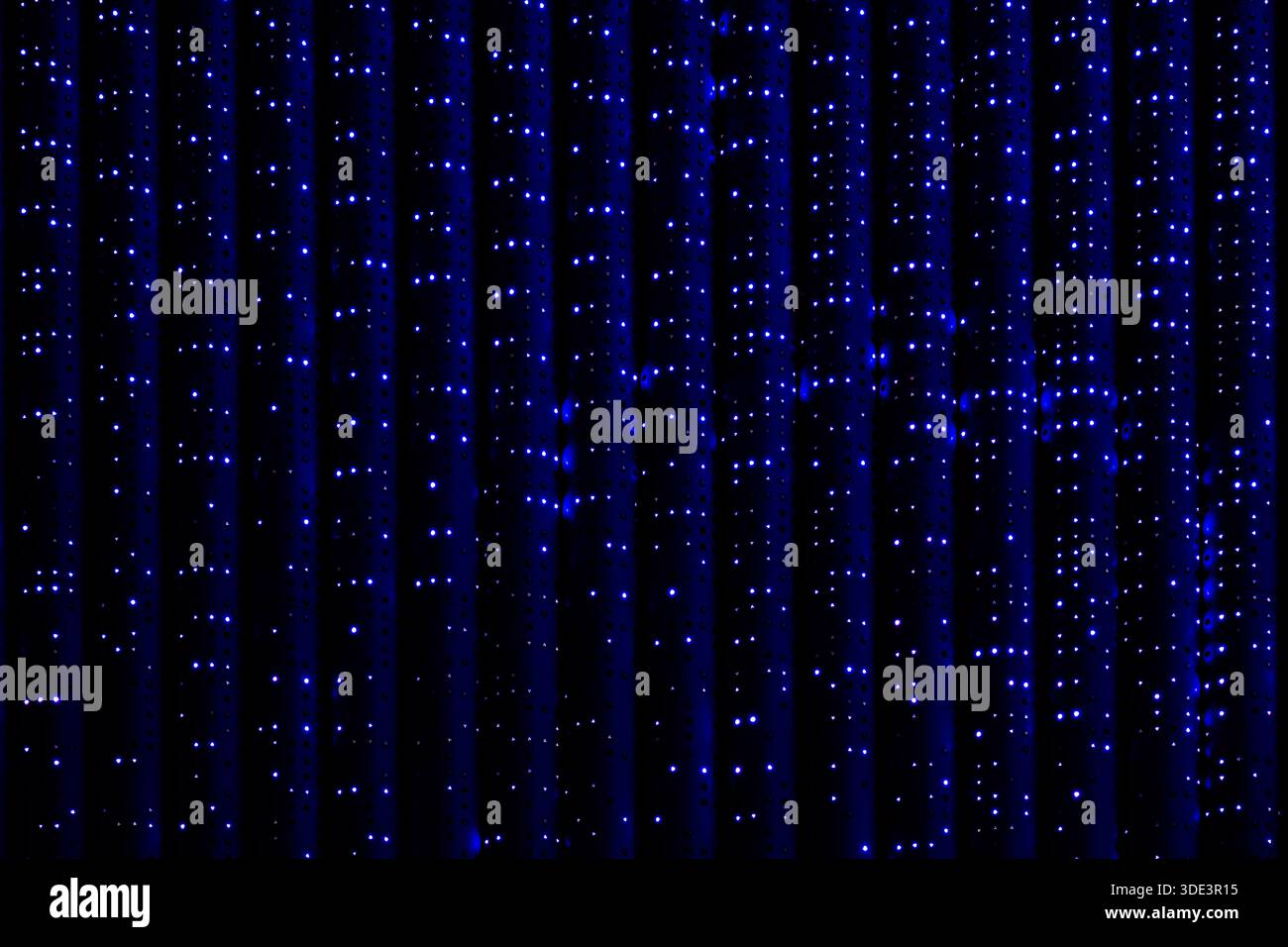 a representation of data like binary code or a particle wave pattern Stock Photo