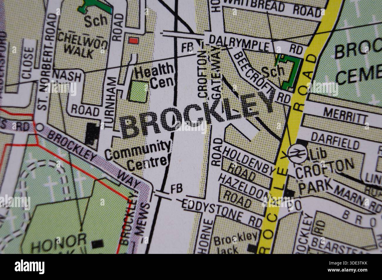 Brockley london map hi-res stock photography and images - Alamy