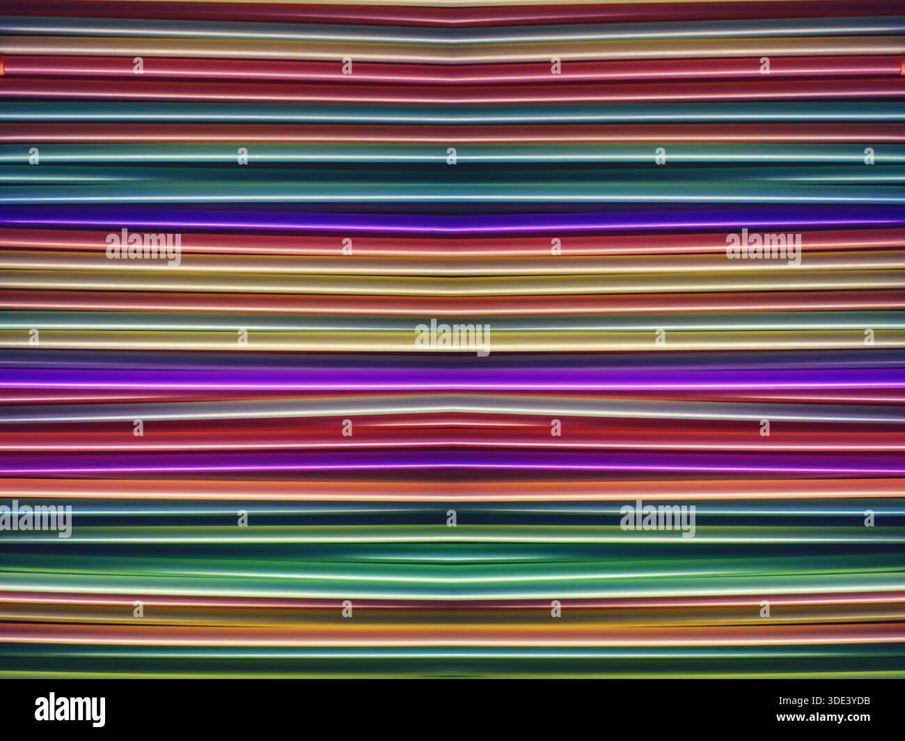 Many different colored plastic drinking straws Stock Photo