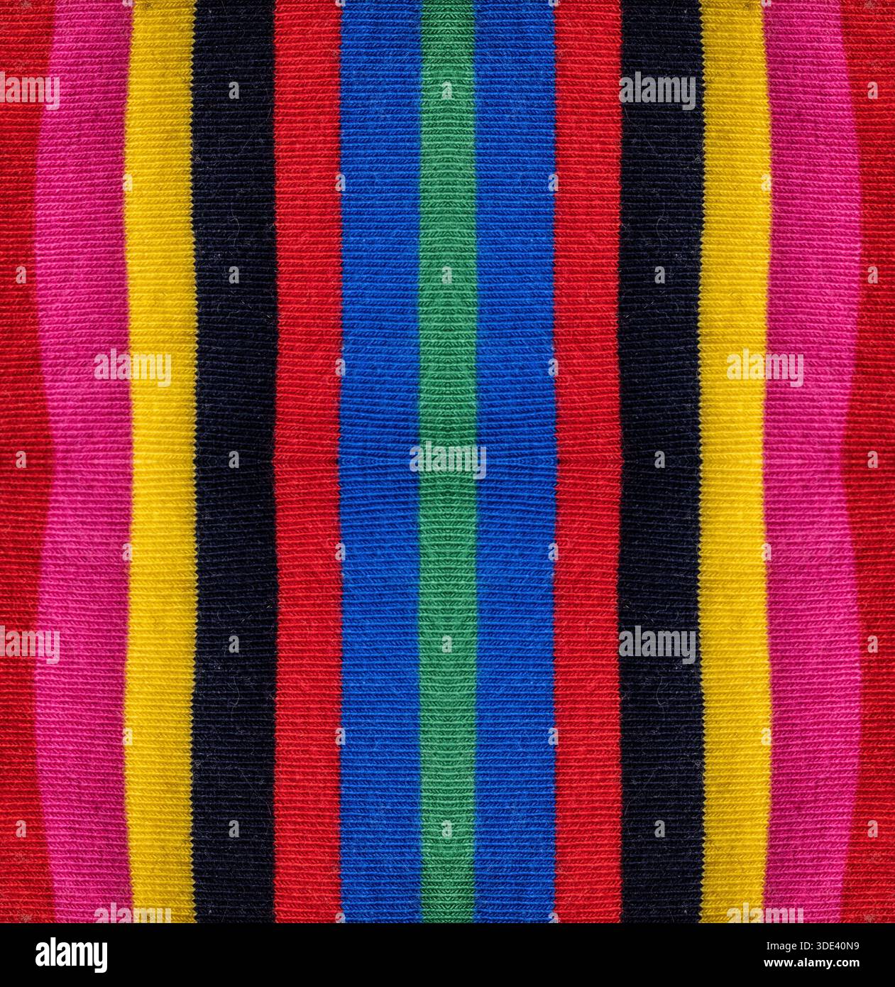 multicolored cotton fabric fills the photo Stock Photo