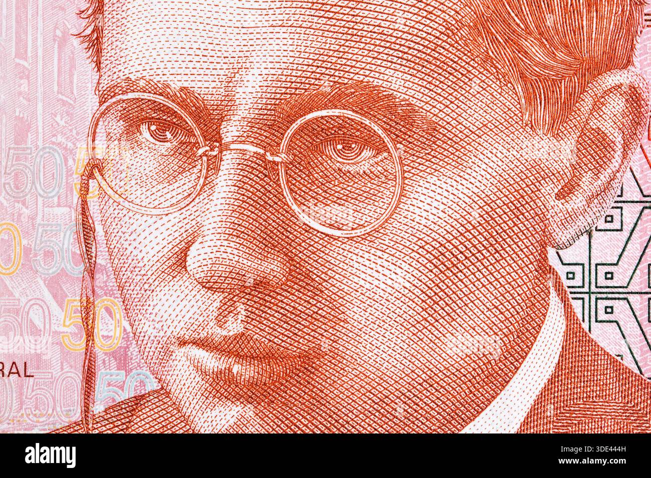 Abraham Valdelomar Pinto a closeup portrait from Peruvian money - Sol Stock  Photo - Alamy