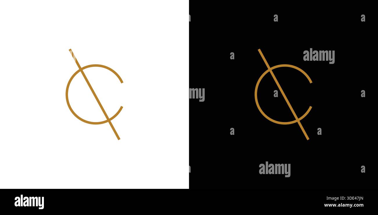 Simple and modern letter C initials logo design Stock Vector