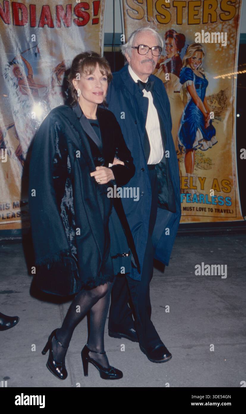 Gregory Peck and wife Veronique Passani attend the opening night of ...