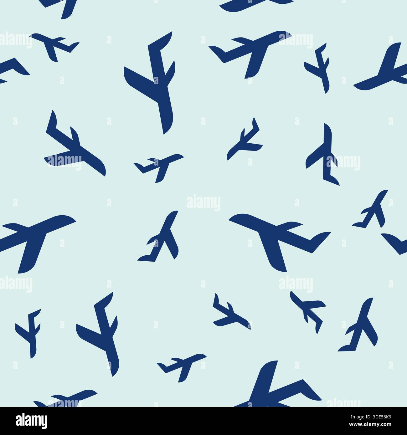 Abstract Planes Seamless Pattern Design Stock Vector