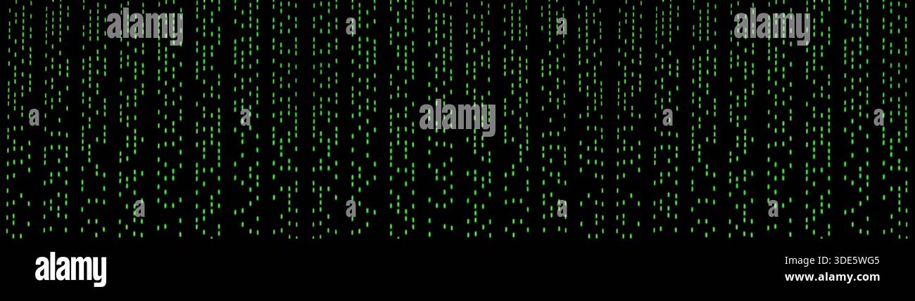 a representation of data like binary code or a particle wave pattern Stock Photo