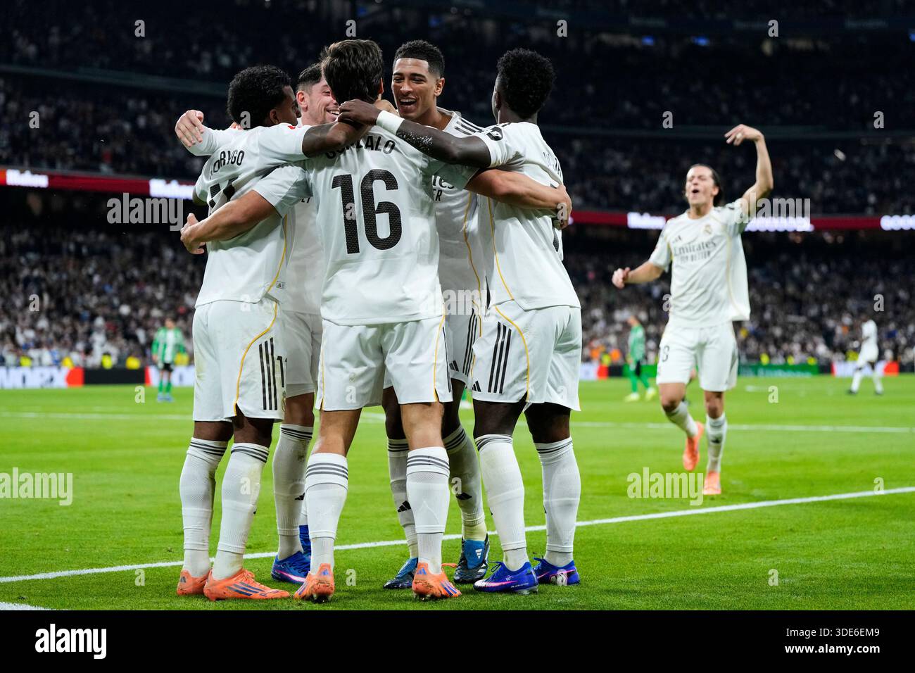 Madrid, Spain. 05th Jan, 2026. Gonzalo Garcia of Real Madrid CF during the  La Liga EA Sports match between Real Madrid CF and Real Betis played at  Santiago Bernabeu Stadium on January
