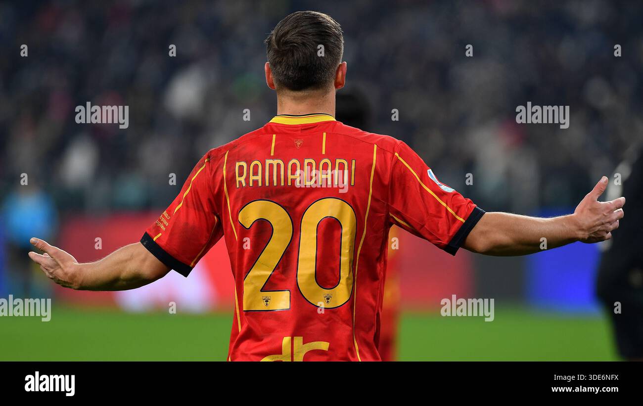 Ylber Ramadani of US Lecce during Serie A 2025/26 match between ...