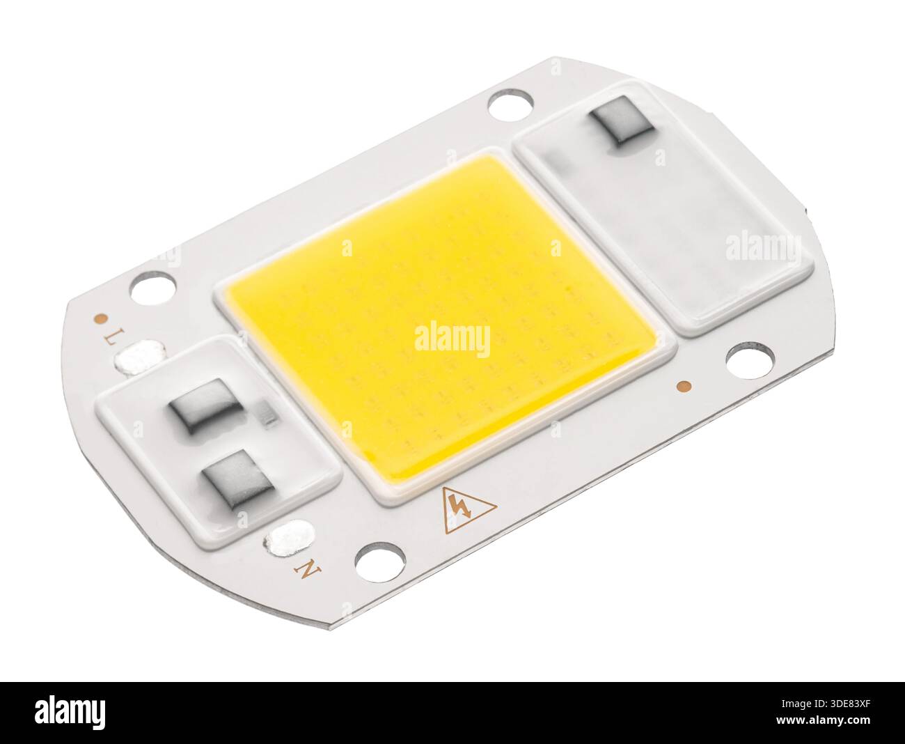LED close-up, on a white background Stock Photo