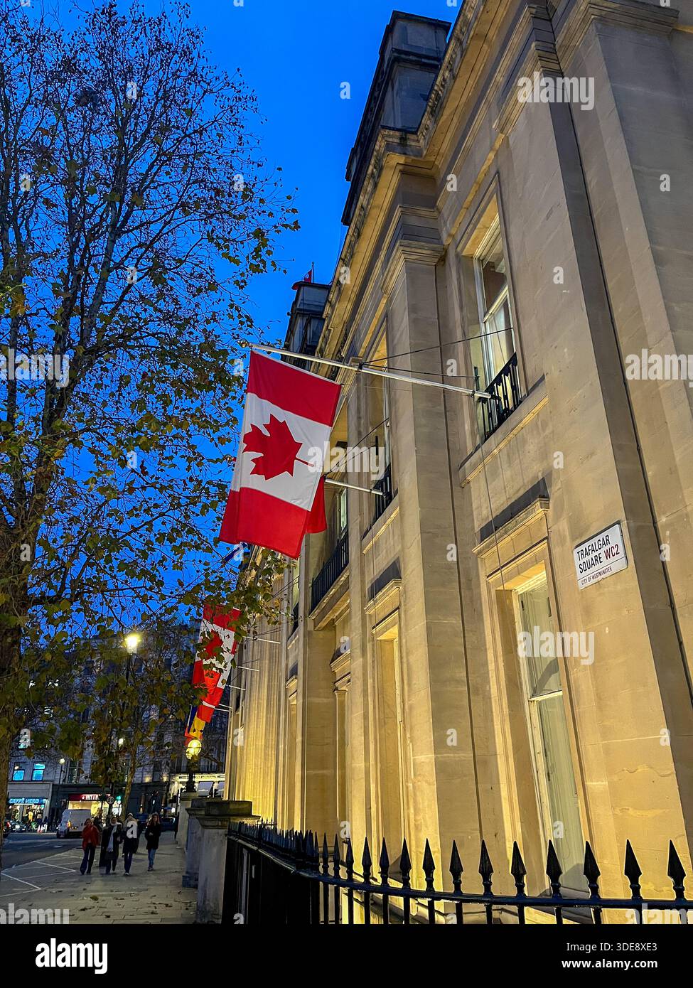 17.12.2025. London. England. Canada House, High Commission of Canada in London. Embassy - Smartphone Captured Stock Image