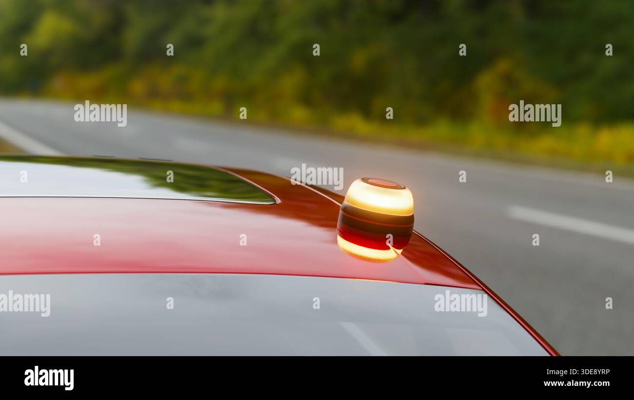 V16 emergency beacon hi-res stock photography and images - Alamy