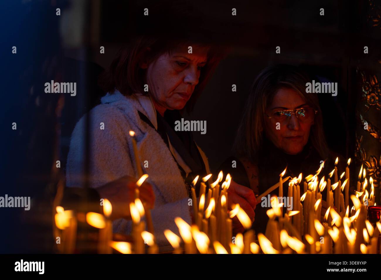 January 6, 2026, Istanbul, Istanbul, Turkey: The traditional Cross Throwing Ceremony was held at the Ecumenical Patriarchate in Fener, located in Istanbulâ€™s Balat district. The ceremony, which symbolizes the baptism of Jesus Christ in the Jordan River according to Orthodox Christian belief, included prayers and the blessing of the waters by throwing a cross into the holy water..Ecumenical Patriarch Bartholomew attended the ceremony. Clergy members and worshippers also took part, offering prayers for peace, health, and well-being. The ceremony concluded after hymns and blessings. (Credit Imag Stock Photo