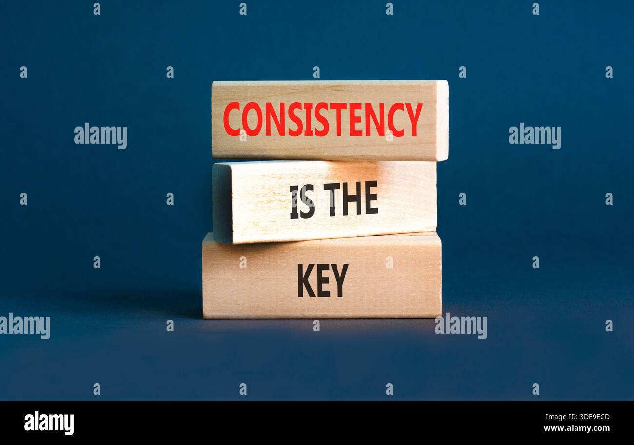 Consistency concept words hi-res stock photography and images - Alamy