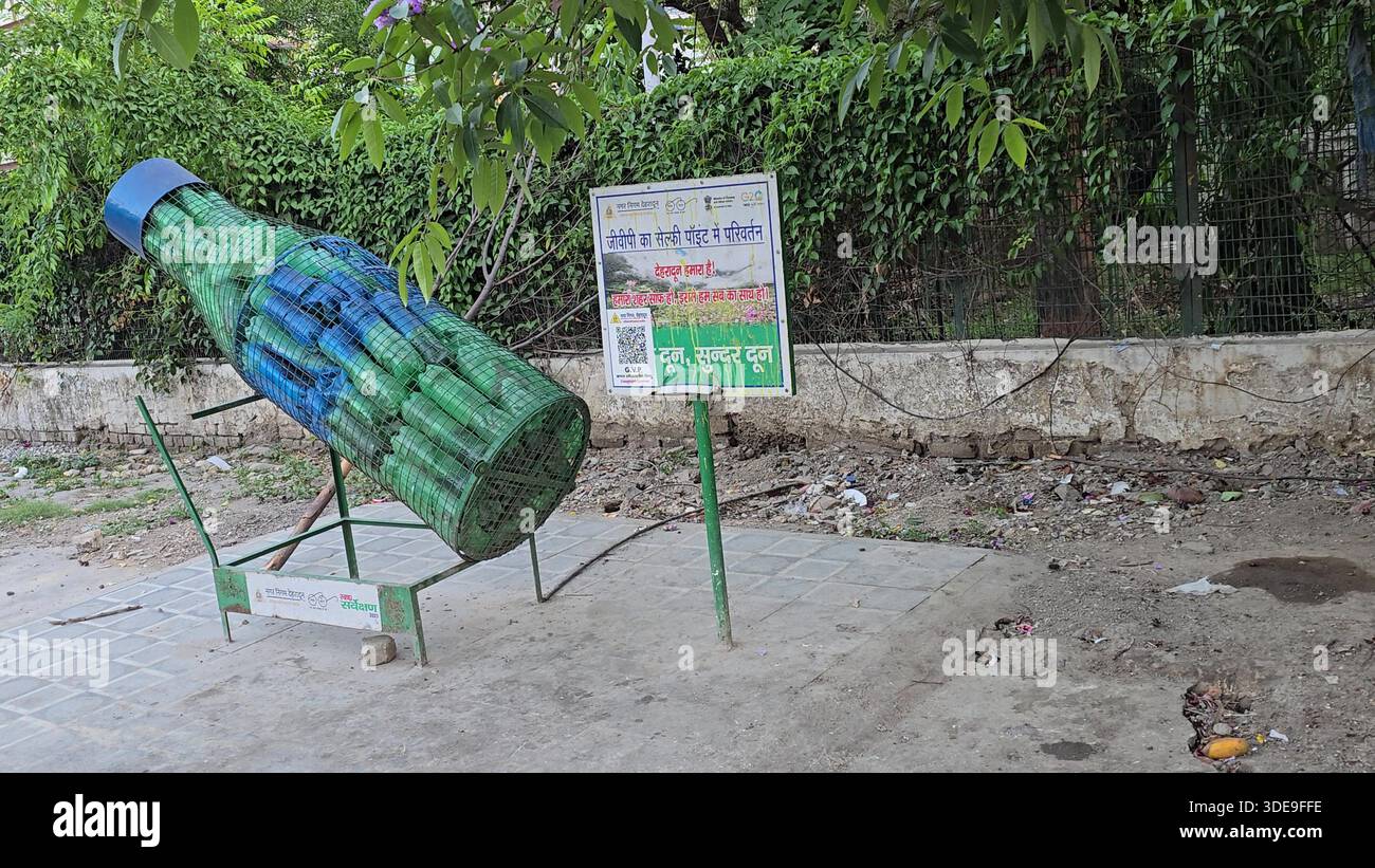 From Trash to Treasure: Exploring Bottle Art Across India Stock Photo ...