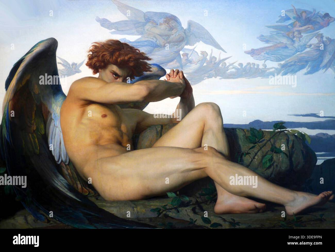 Alexandre cabanel the fallen angel hi-res stock photography and