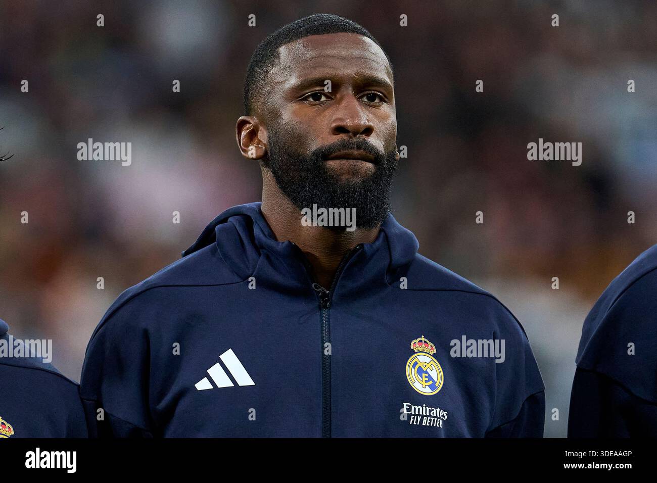 Antonio Rudiger of Real Madrid CF during the La Liga EA Sport match ...