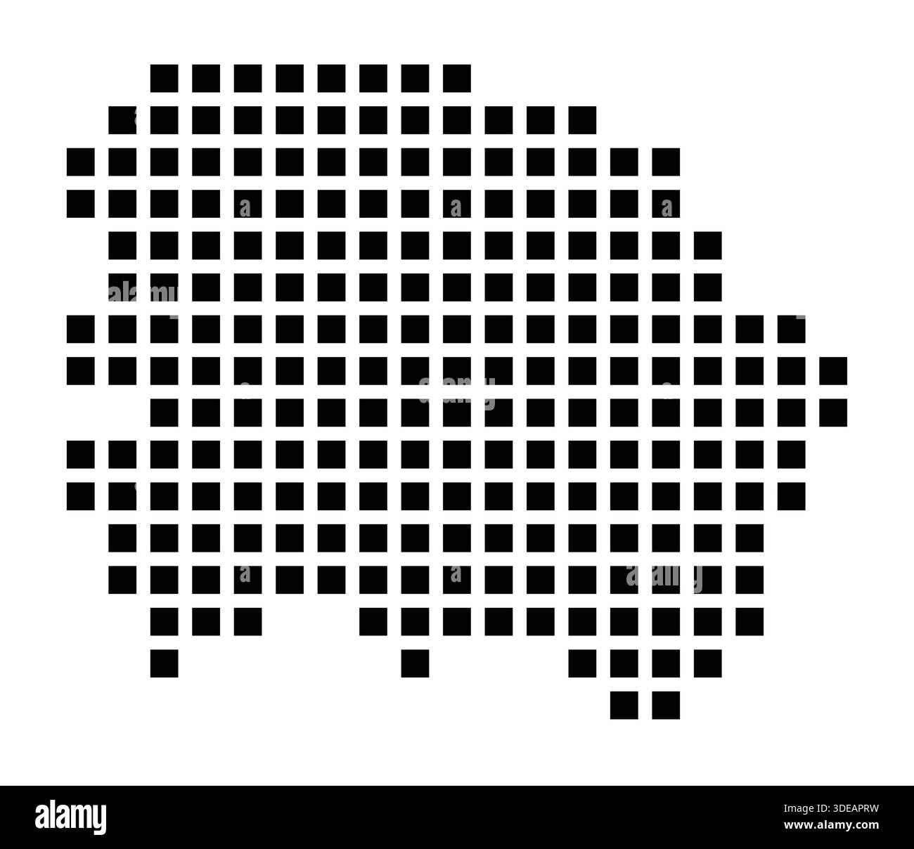 Greven Map Symbol Map of the City Greven (Germany) showing the city with a pattern ...