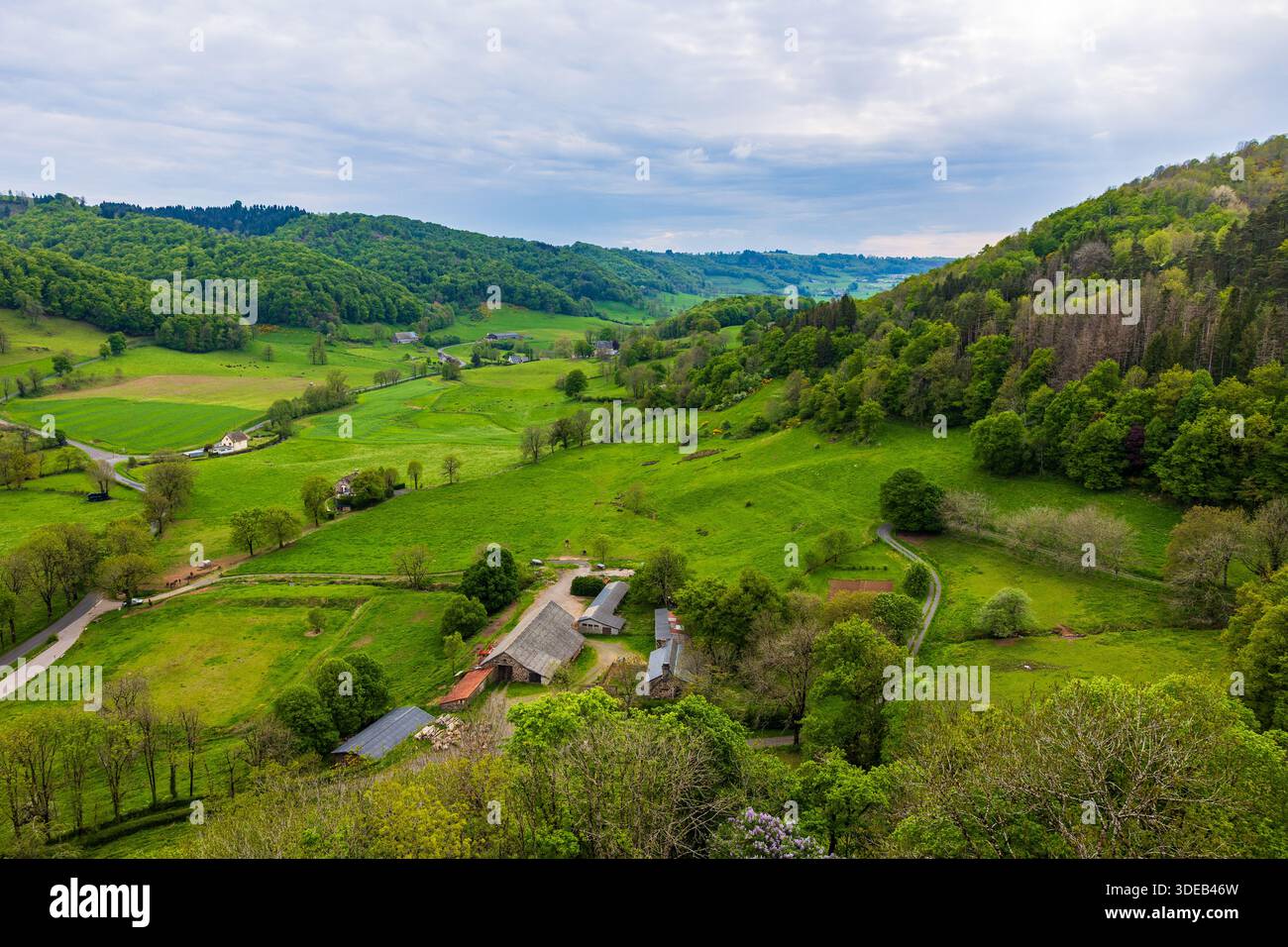 Doire Valley of the Doire from the walkway at the top of the Anjony Castle ...