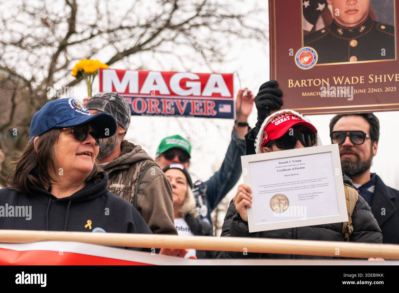 Washington Rally Supporters Supporters of Jan. 6 defendants rally on the Ellipse before marching to ...