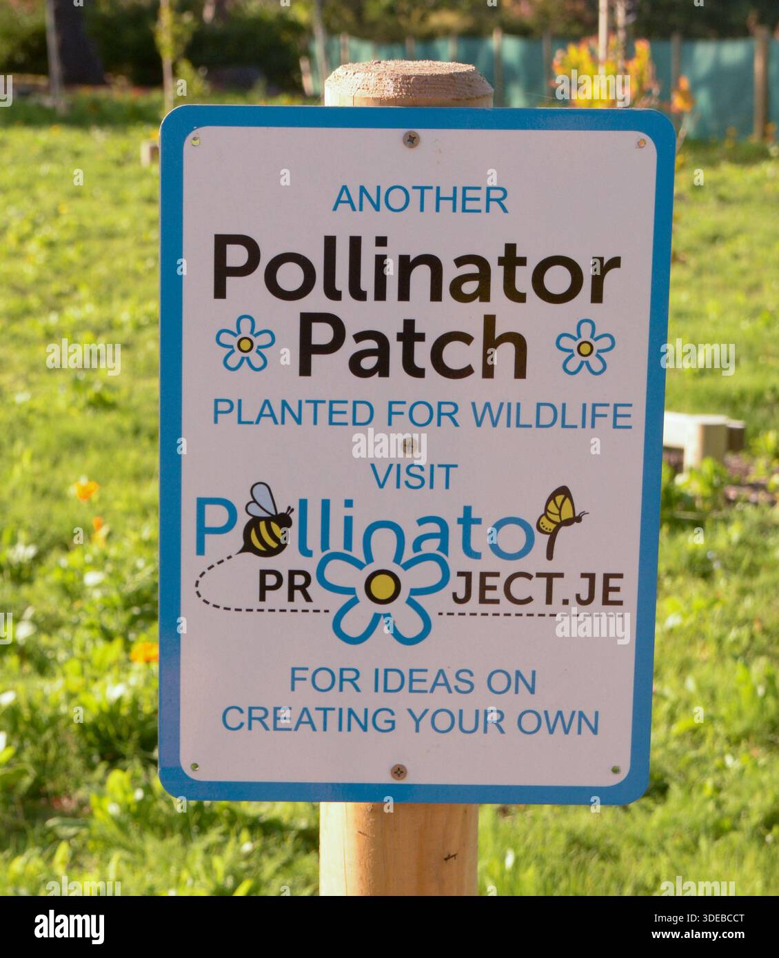 Pollinator Patch - Planted for Wildlife sign as part of the Pollinator ...
