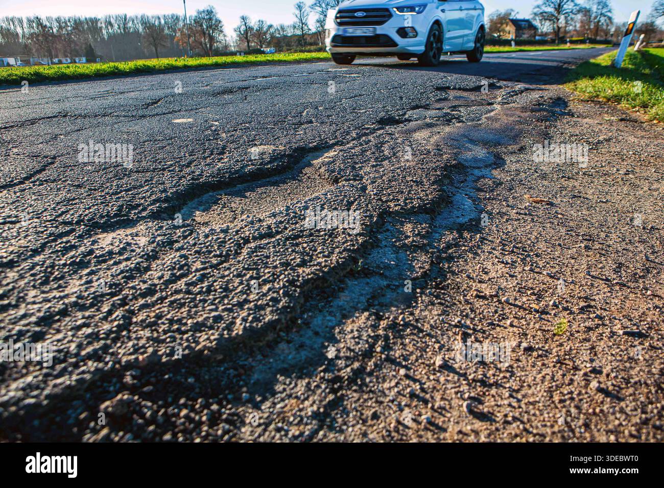Schlaglcher Feldweg Ausbessern