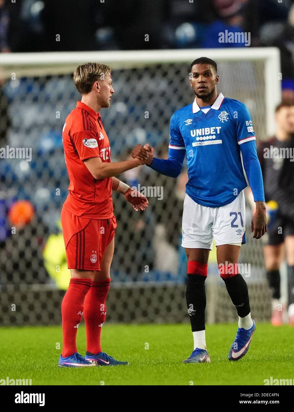 Rangers' Dujon Sterling at the final whistle after the William Hill ...