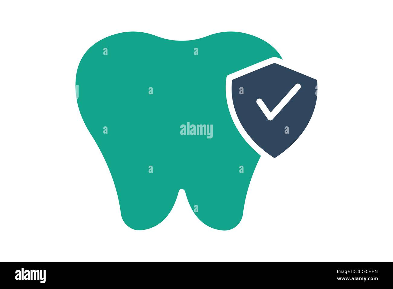 Dental insurance icon. solid icon style. icon related to insurance. benefit elements vector illustration Stock Vector