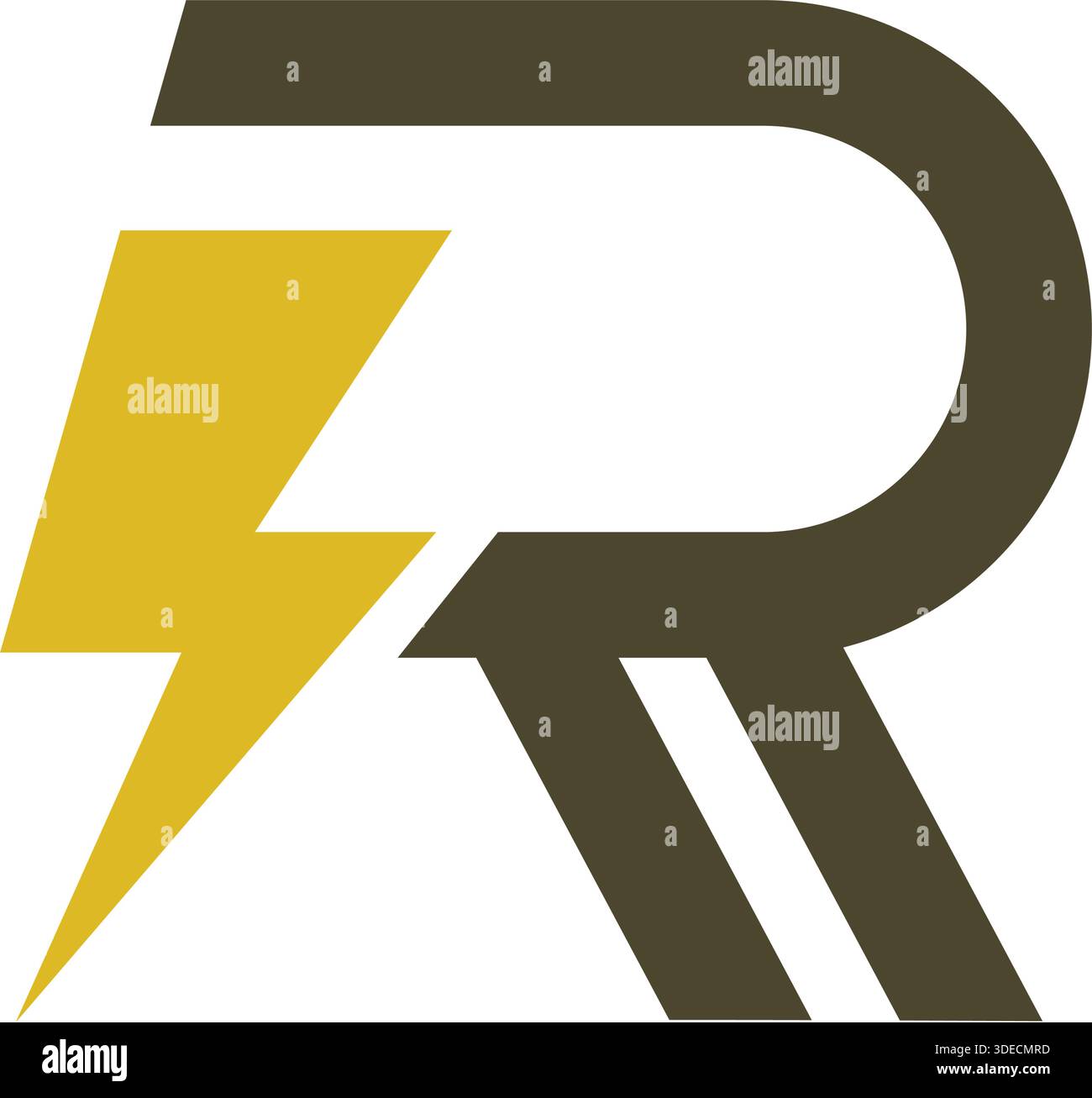 Letter R logo design illustration Stock Vector