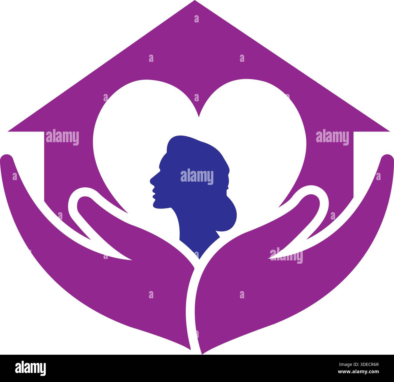 Family Hand Home Protection Care Logo Design Template Vector Stock ...