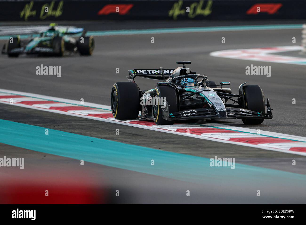 George Russell of United Kingdom driving the F1 car 63 for the Mercedes ...