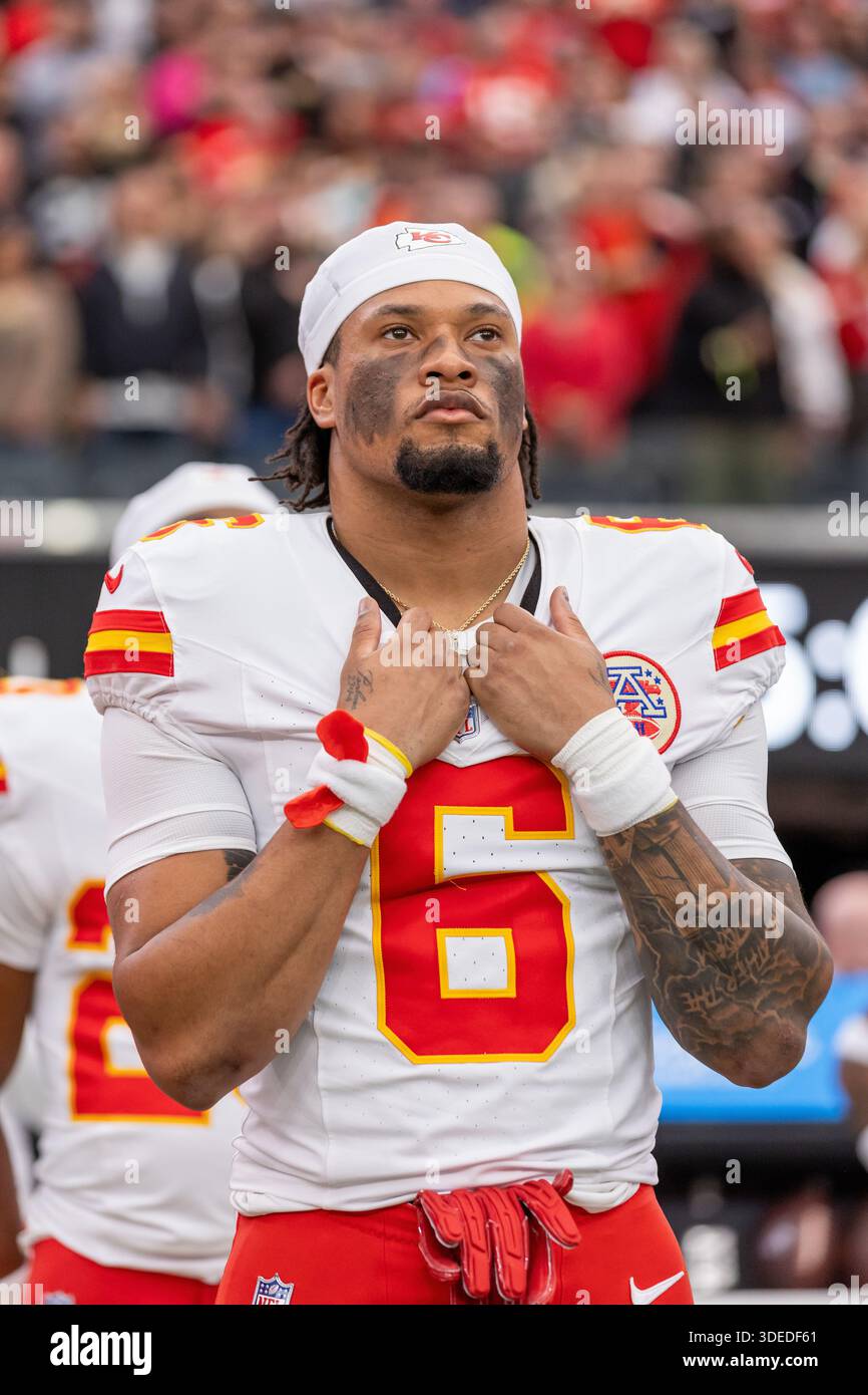 Kc Brian Cook Injury Kansas City Chiefs safety Brian Cook (6) stands for the national anthem ...