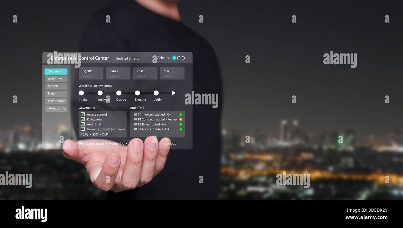 Smart city technology control center hi-res stock photography and 